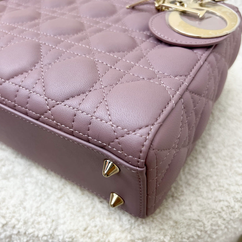 Dior Lady Dior My ABCDior Small Bag in Peony Pink Lambskin and LGHW (Model: M0538ONGE) (Colour code: M81P)