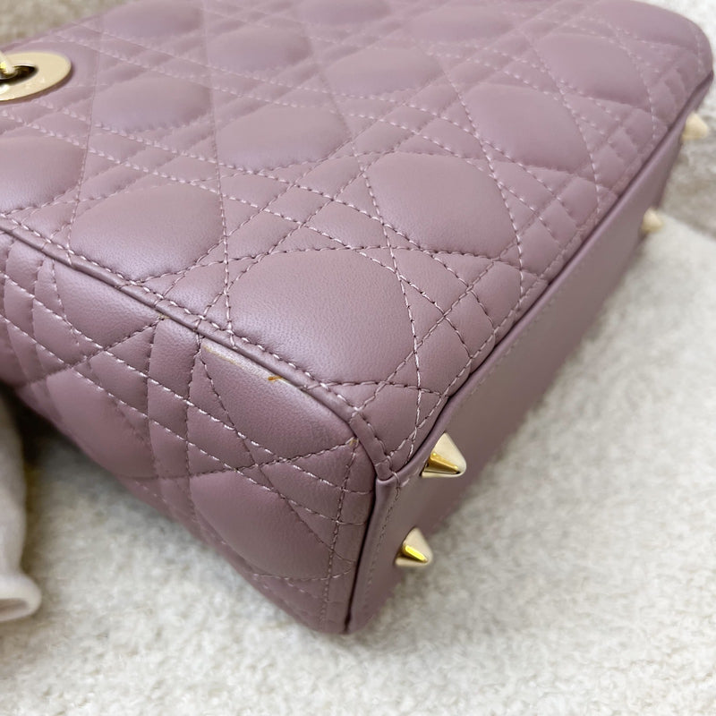 Dior Lady Dior My ABCDior Small Bag in Peony Pink Lambskin and LGHW (Model: M0538ONGE) (Colour code: M81P)