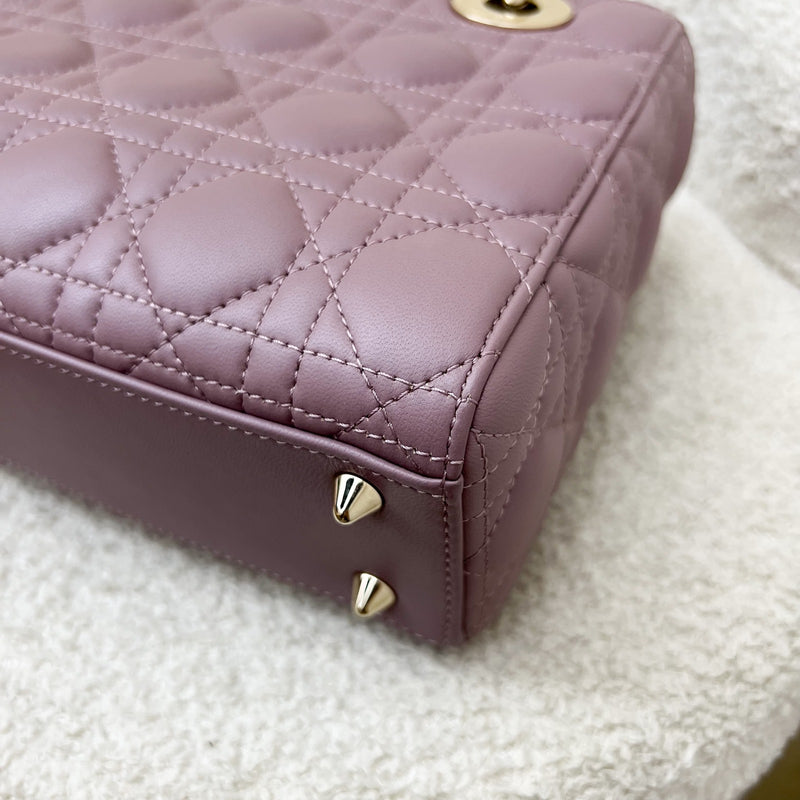 Dior Lady Dior My ABCDior Small Bag in Peony Pink Lambskin and LGHW (Model: M0538ONGE) (Colour code: M81P)