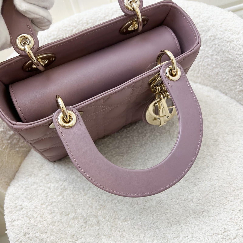 Dior Lady Dior My ABCDior Small Bag in Peony Pink Lambskin and LGHW (Model: M0538ONGE) (Colour code: M81P)