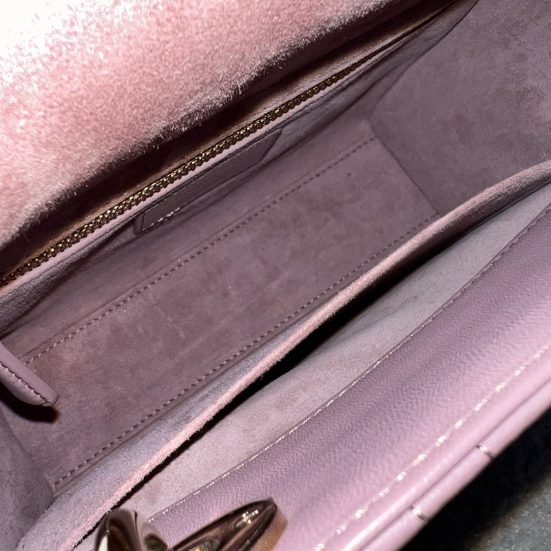 Dior Lady Dior My ABCDior Small Bag in Peony Pink Lambskin and LGHW (Model: M0538ONGE) (Colour code: M81P)