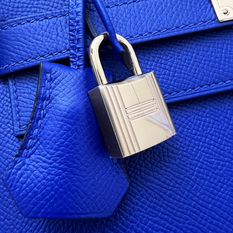 Hermes Kelly 28 Sellier in Bleu Electrique Epsom Leather and GHW