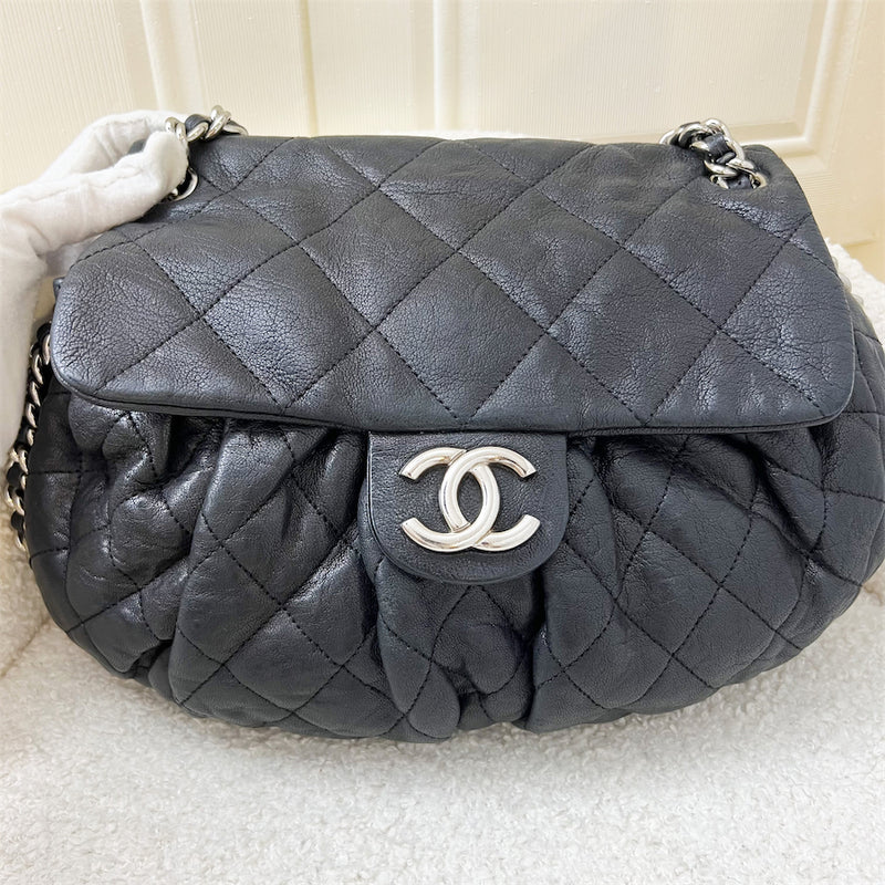 Chanel Seasonal Chain Around Quilted Flap in Black Calfskin and SHW