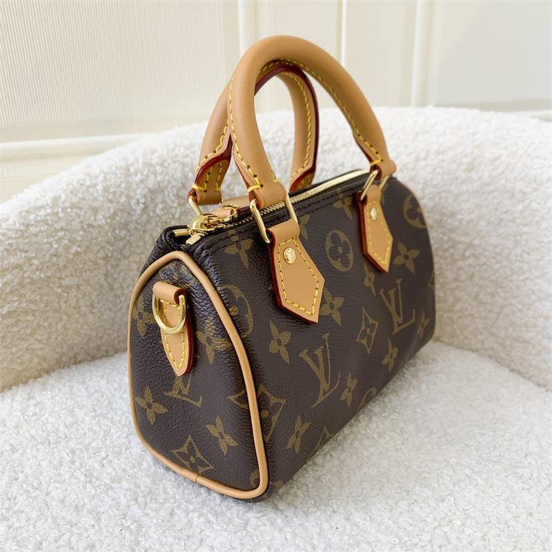 LV Nano Speedy in Monogram Canvas GHW