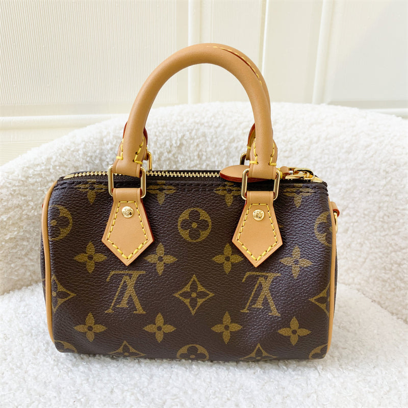 LV Nano Speedy in Monogram Canvas GHW