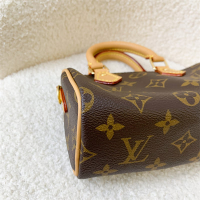 LV Nano Speedy in Monogram Canvas GHW