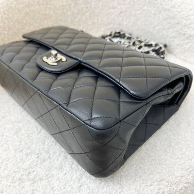 Chanel Medium Classic Flap CF in Black Lambskin and SHW