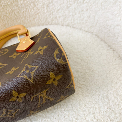 LV Nano Speedy in Monogram Canvas GHW