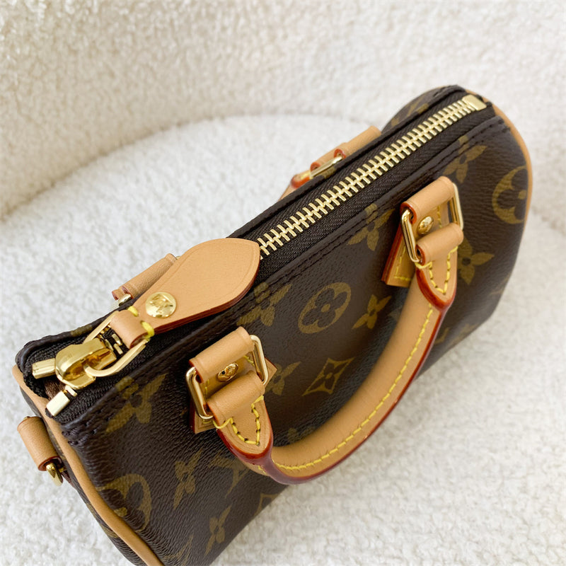 LV Nano Speedy in Monogram Canvas GHW