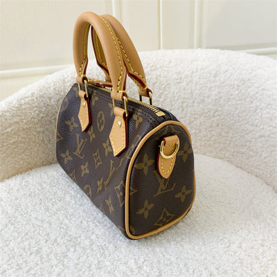 LV Nano Speedy in Monogram Canvas GHW