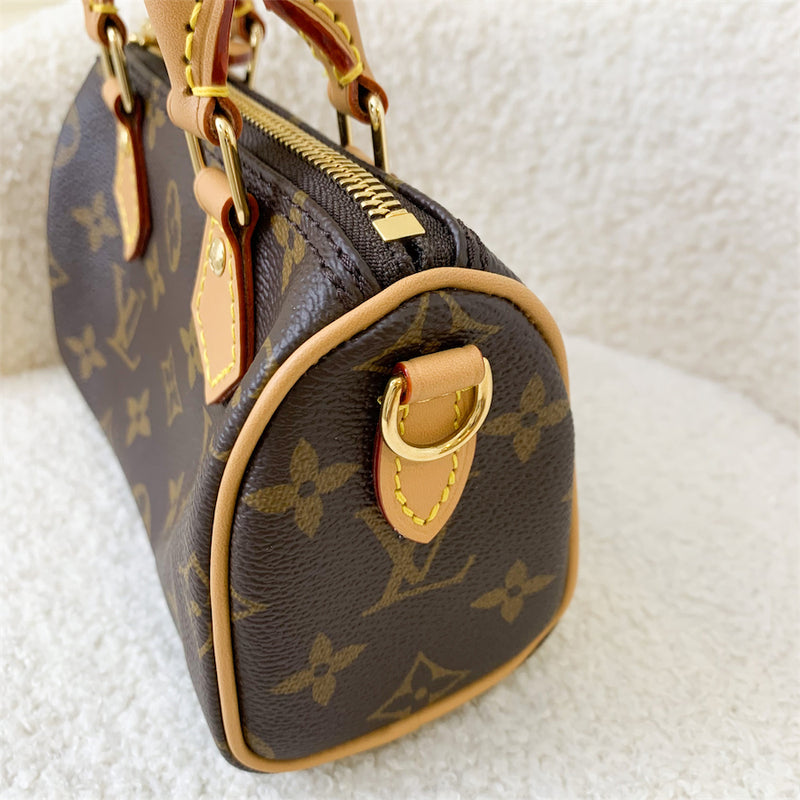 LV Nano Speedy in Monogram Canvas GHW