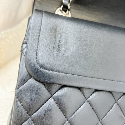 Chanel Medium Classic Flap CF in Black Lambskin and SHW