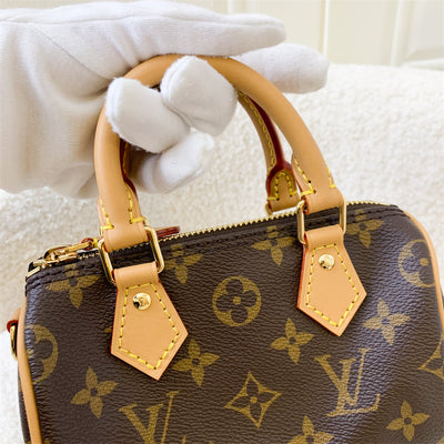 LV Nano Speedy in Monogram Canvas GHW