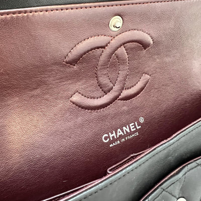 Chanel Medium Classic Flap CF in Black Lambskin and SHW