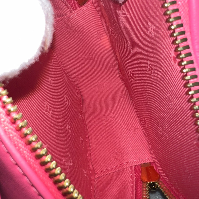 LV KeepMyHeart Bag in Neon Pink Debossed Monogram Calfskin and GHW