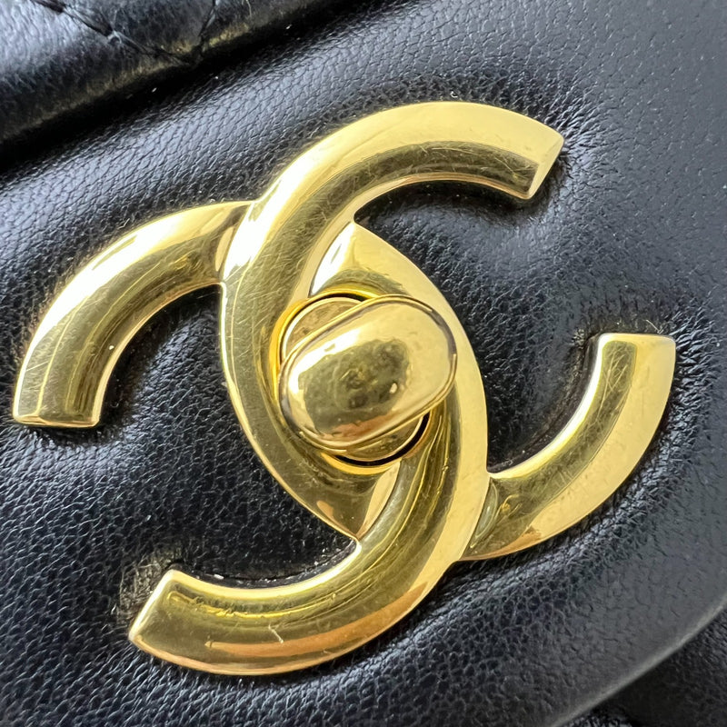 Chanel Jumbo Classic Flap SF in Black Lambskin and GHW