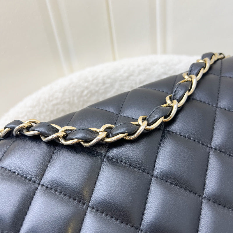 Chanel Jumbo Classic Flap SF in Black Lambskin and GHW