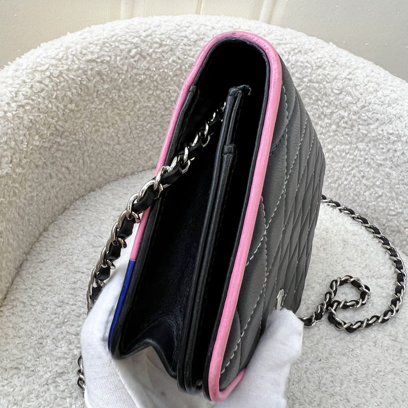 Chanel Seasonal Full Flap Wallet on Chain WOC in Black Lambskin and SHW (Model: A81991)