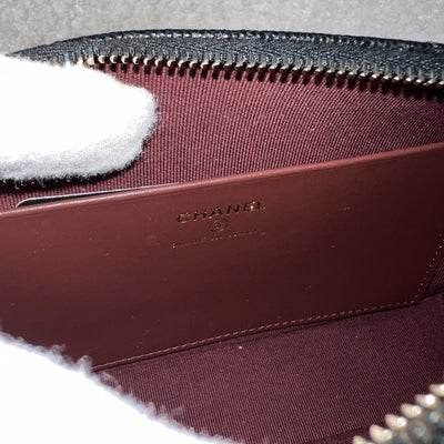 Chanel 25A Clutch on Chain in Black Caviar and LGHW (Model: AP4704)