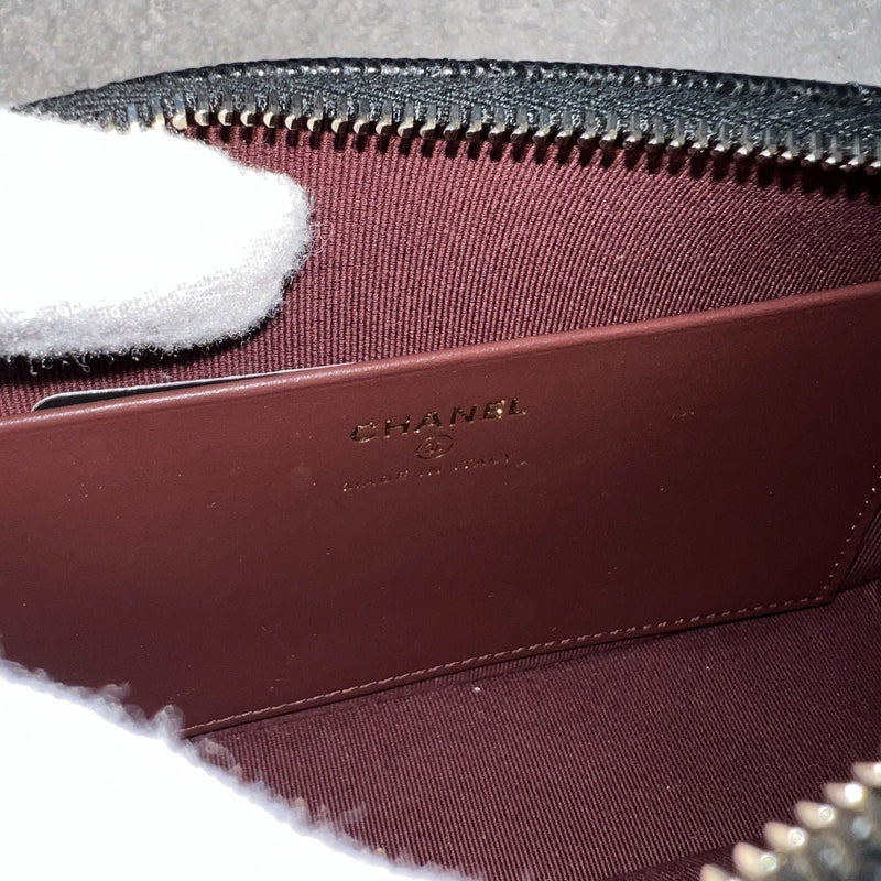 Chanel 25A Clutch on Chain in Black Caviar and LGHW (Model: AP4704)