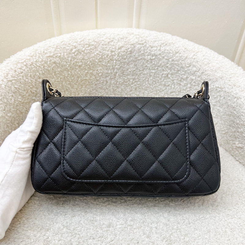 Chanel 25A Clutch on Chain in Black Caviar and LGHW (Model: AP4704)