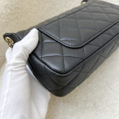 Chanel 25A Clutch on Chain in Black Caviar and LGHW (Model: AP4704)
