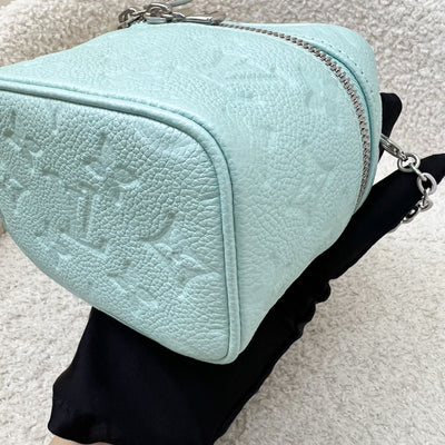 LV Micro Vanity in Baby Blue Monogram Empreinte Leather and SHW (Model: M82193)
