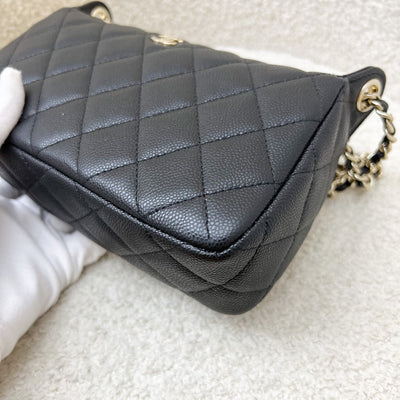 Chanel 25A Clutch on Chain in Black Caviar and LGHW (Model: AP4704)