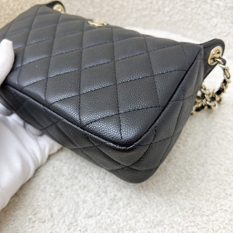 Chanel 25A Clutch on Chain in Black Caviar and LGHW (Model: AP4704)