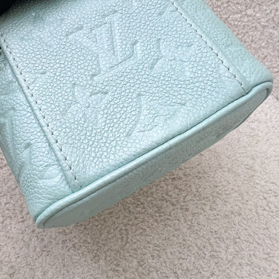 LV Micro Vanity in Baby Blue Monogram Empreinte Leather and SHW (Model: M82193)