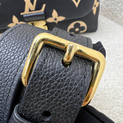 LV Madeleine BB in Black and Creme Giant Monogram Empreinte Leather and GHW (Model: M45978)