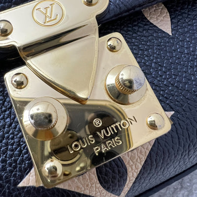 LV Madeleine BB in Black and Creme Giant Monogram Empreinte Leather and GHW (Model: M45978)