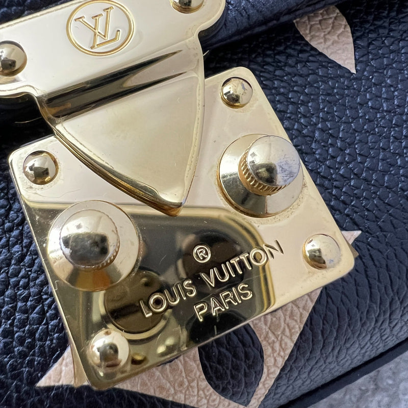 LV Madeleine BB in Black and Creme Giant Monogram Empreinte Leather and GHW (Model: M45978)
