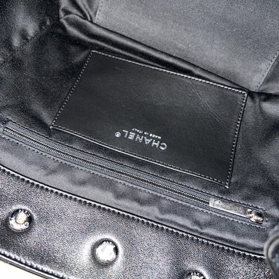 Chanel 25P Tote Bag in Black Shiny Lambskin and SHW (Model: AS5418)
