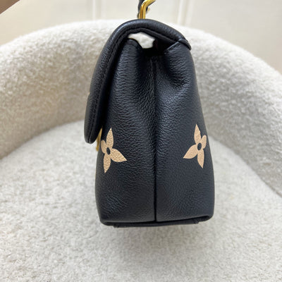 LV Madeleine BB in Black and Creme Giant Monogram Empreinte Leather and GHW (Model: M45978)