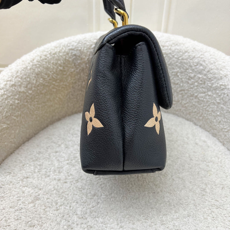 LV Madeleine BB in Black and Creme Giant Monogram Empreinte Leather and GHW (Model: M45978)