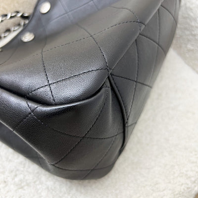 Chanel 25P Tote Bag in Black Shiny Lambskin and SHW (Model: AS5418)