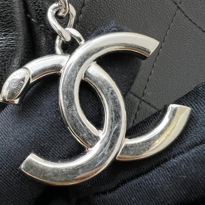 Chanel 25P Tote Bag in Black Shiny Lambskin and SHW (Model: AS5418)