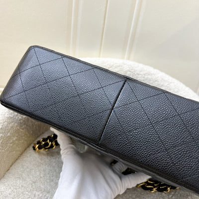 Chanel Jumbo Classic Flap DF in Black Caviar and GHW