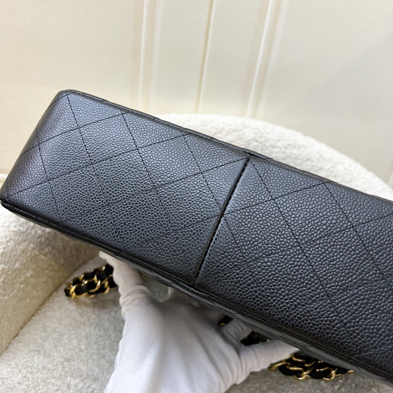 Chanel Jumbo Classic Flap DF in Black Caviar and GHW