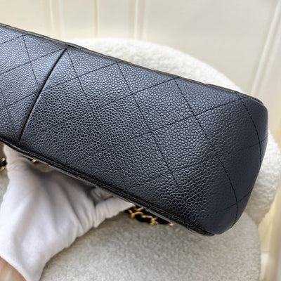 Chanel Jumbo Classic Flap DF in Black Caviar and GHW