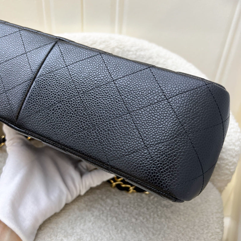 Chanel Jumbo Classic Flap DF in Black Caviar and GHW