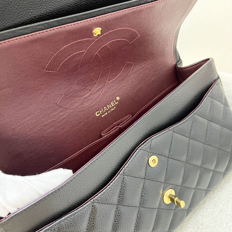 Chanel Jumbo Classic Flap DF in Black Caviar and GHW