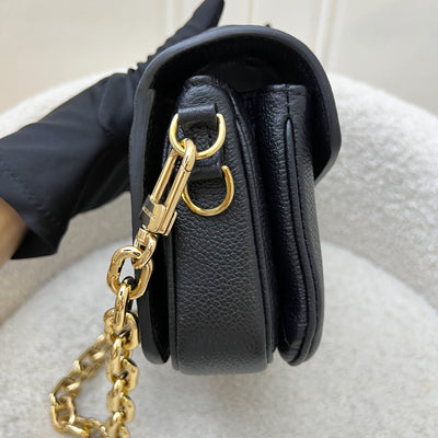 LV Pochette Metis East West in Black and Creme Giant Monogram Empreinte Leather and GHW (Model: M46596)