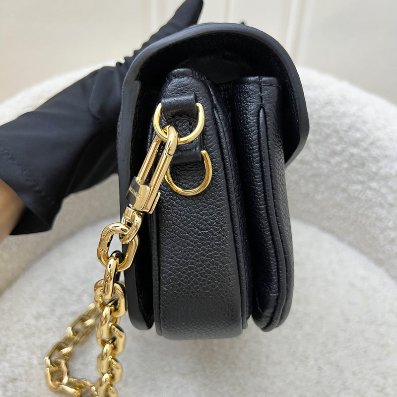 LV Pochette Metis East West in Black and Creme Giant Monogram Empreinte Leather and GHW (Model: M46596)