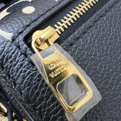 LV Pochette Metis East West in Black and Creme Giant Monogram Empreinte Leather and GHW (Model: M46596)