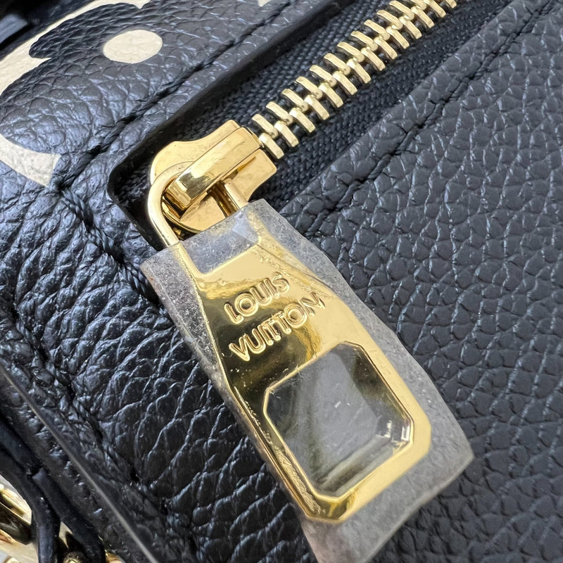 LV Pochette Metis East West in Black and Creme Giant Monogram Empreinte Leather and GHW (Model: M46596)