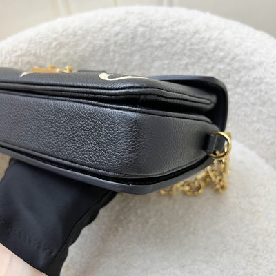 LV Pochette Metis East West in Black and Creme Giant Monogram Empreinte Leather and GHW (Model: M46596)