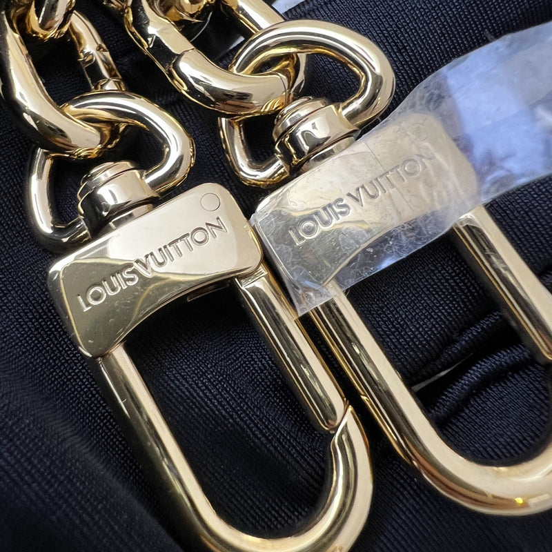 LV Pochette Metis East West in Black and Creme Giant Monogram Empreinte Leather and GHW (Model: M46596)