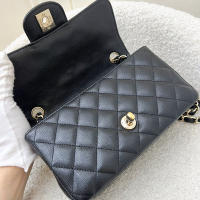 [Rare!] Chanel Classic Mini Rectangular Flap in 17C Black Caviar and GHW